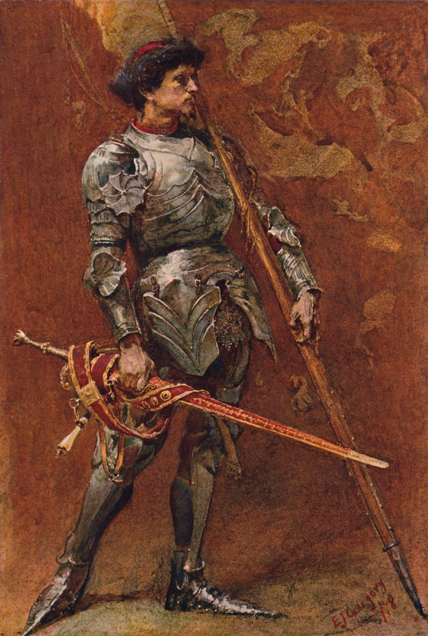 Panssariritari, noin 1800-luvun lopulla tekijältä Edward John Gregory
