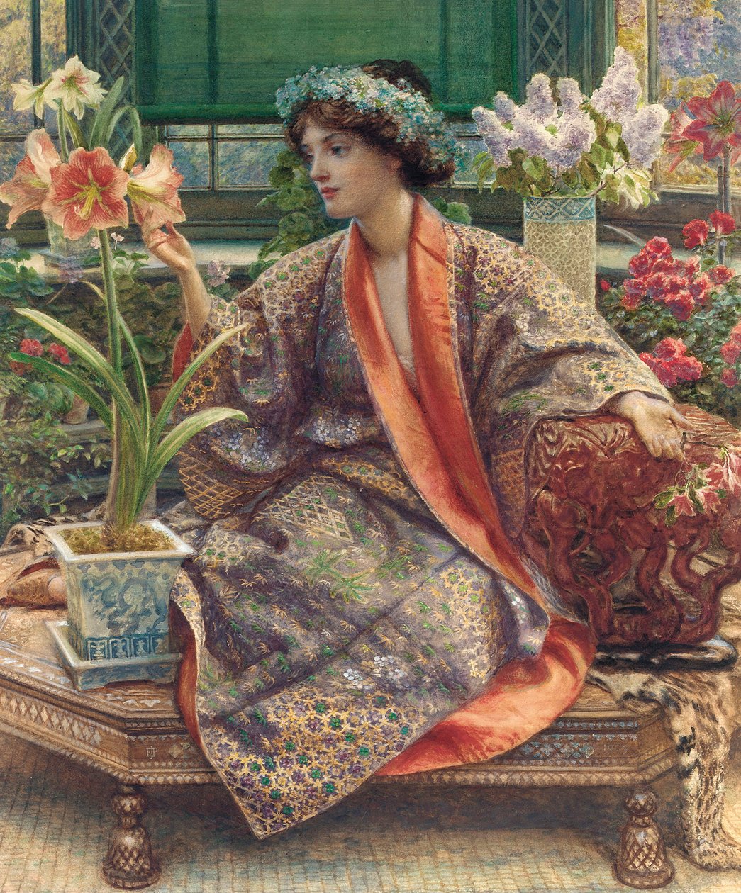 Kuuman talon kukka, 1909 tekijältä Edward John Poynter