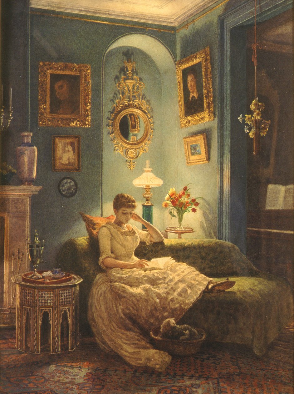 Ilta kotona, 1888 tekijältä Edward John Poynter