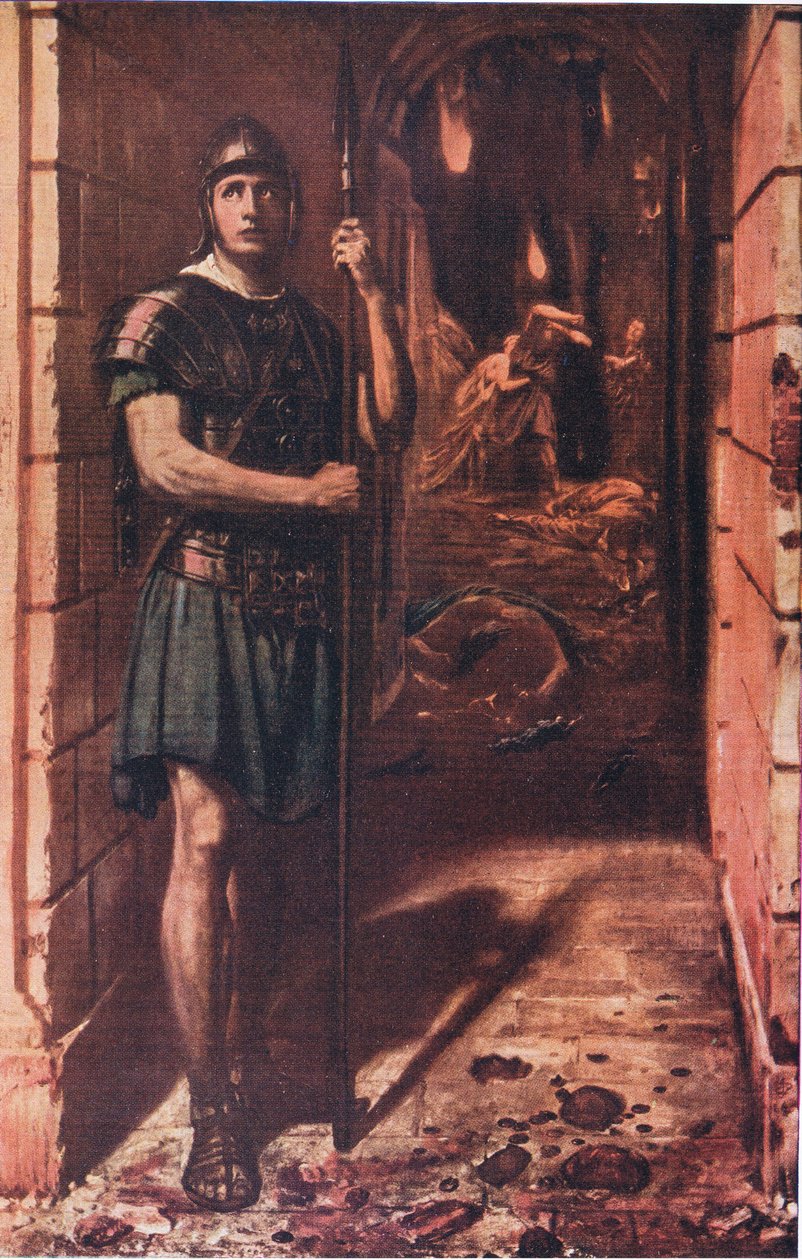 Uskollinen kuolemaan asti, kuvitus Maailman parhaiden kirjojen kirjastosta, n. 1940 tekijältä Edward John Poynter