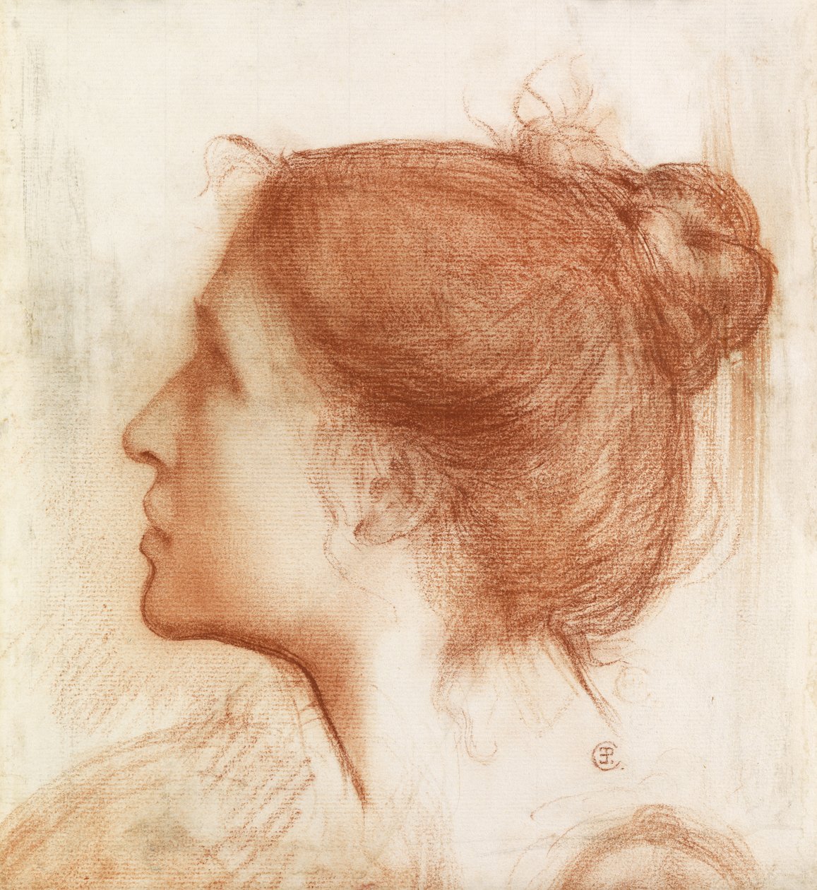 Naisen pää tekijältä Edward John Poynter