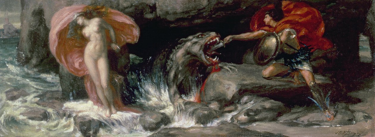 Huonekalut ja erilaiset esineet 1100- ja 1300-luvuilta tekijältä Edward John Poynter