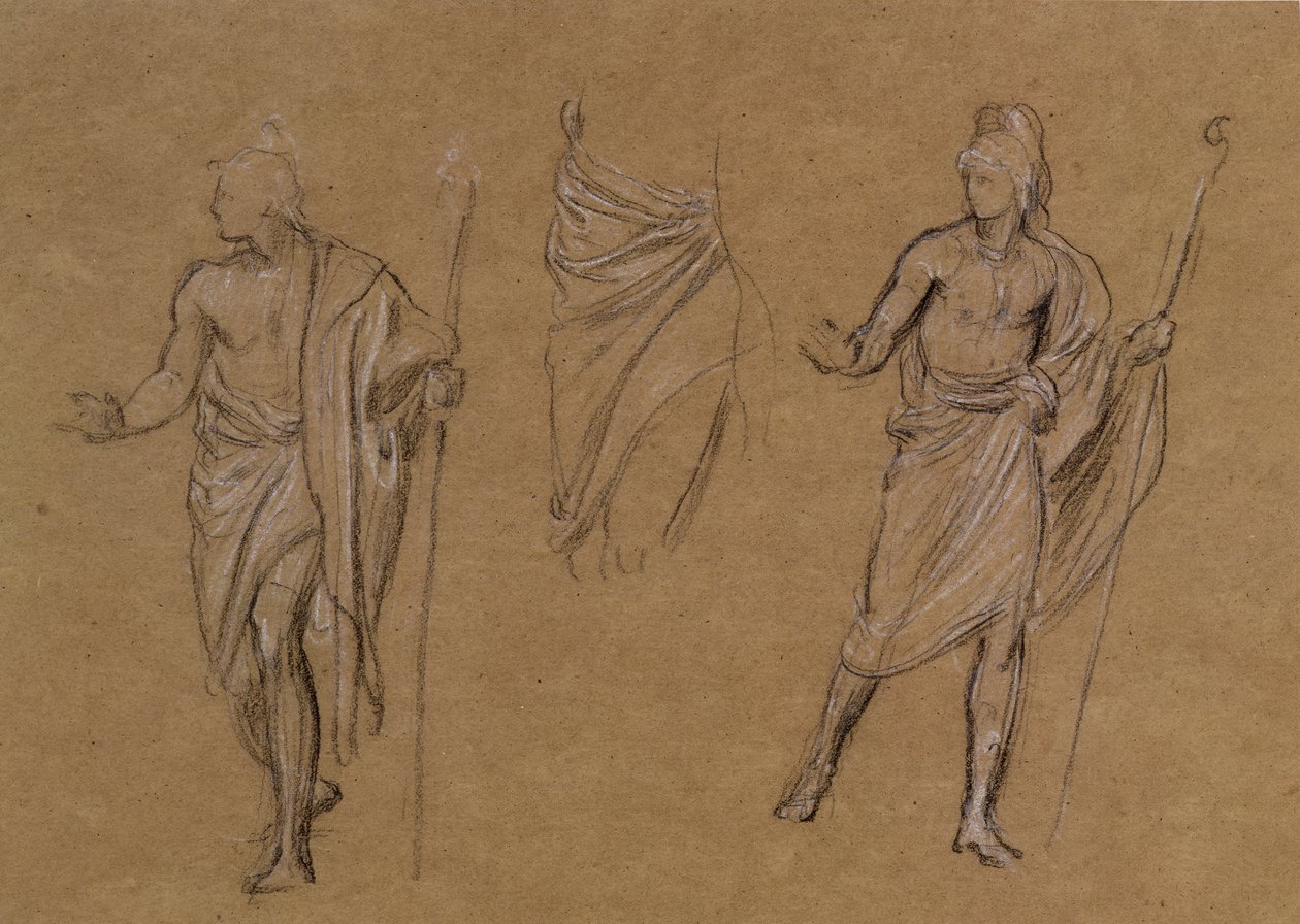 Paimentutkimus, n. 1875 (liitu paperille) tekijältä Edward John Poynter