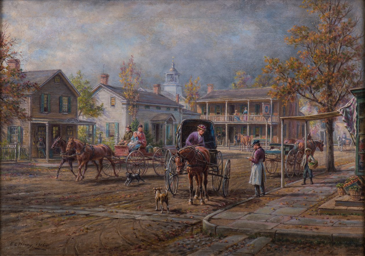 Kyläkatu, 1916 tekijältä Edward Lamson Henry