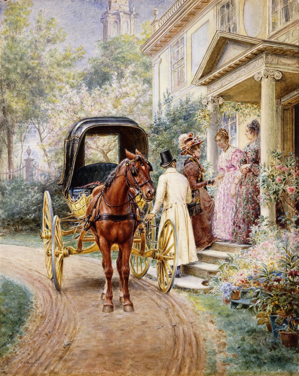 Rouva, 1891 ja 1887 tekijältä Edward Lamson Henry