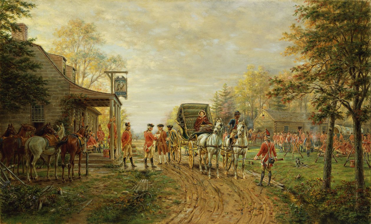 Outposts Old Kingsbridge Roadilla, 1903 tekijältä Edward Lamson Henry