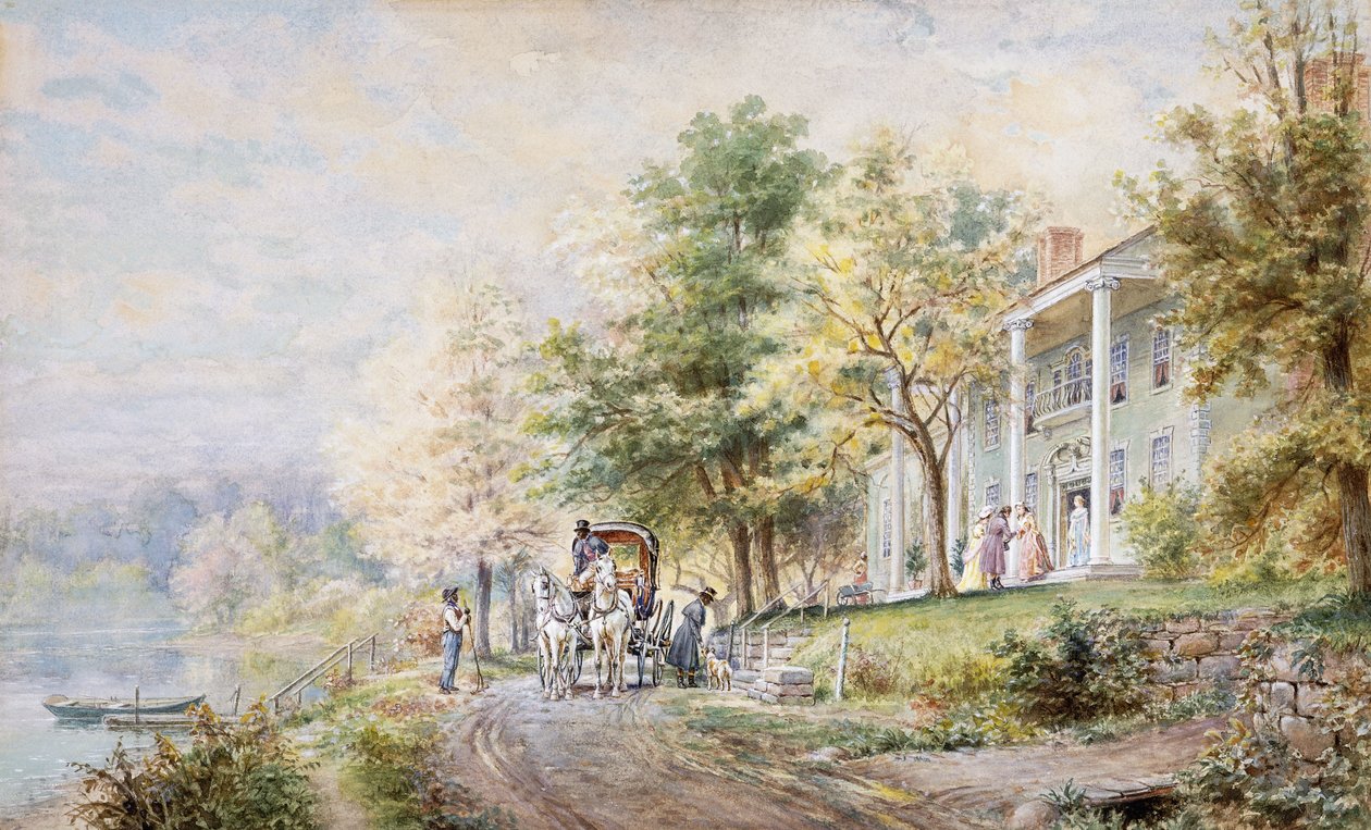 Vieraiden vastaanotto, 1898 tekijältä Edward Lamson Henry