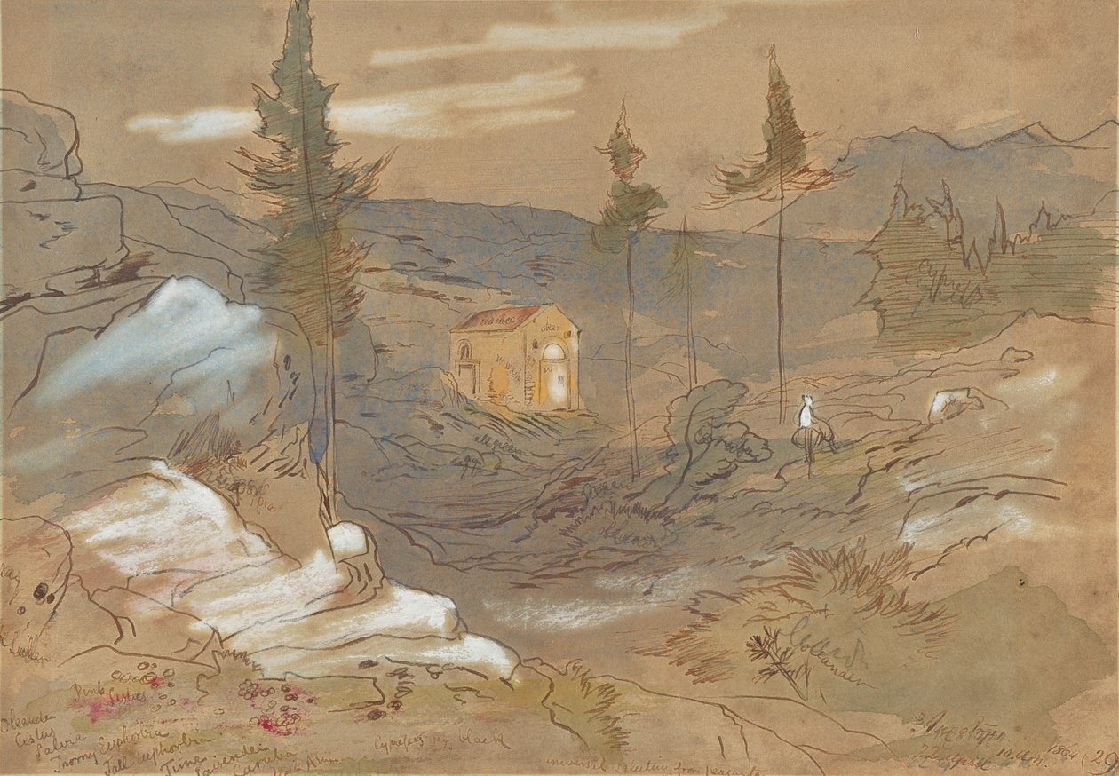 Pyhäkkö Kaniassa, Kreetalla, Kreikassa tekijältä Edward Lear