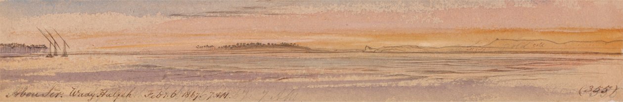 Abu Seer, Wady Halfeh tekijältä Edward Lear