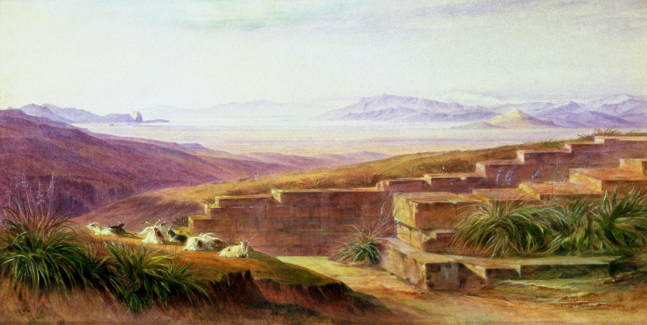 Huonekalut ja erilaiset esineet 1100- ja 1300-luvuilta tekijältä Edward Lear