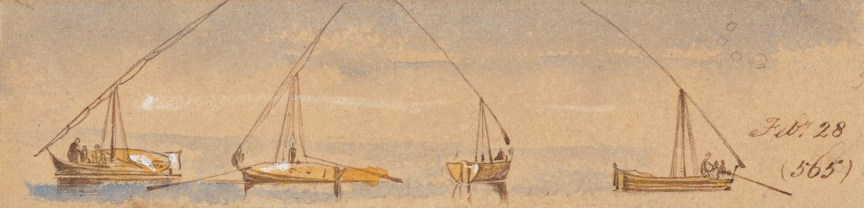 Veneet (Dahabeahit); 28. helmikuuta [1867] (565) tekijältä Edward Lear