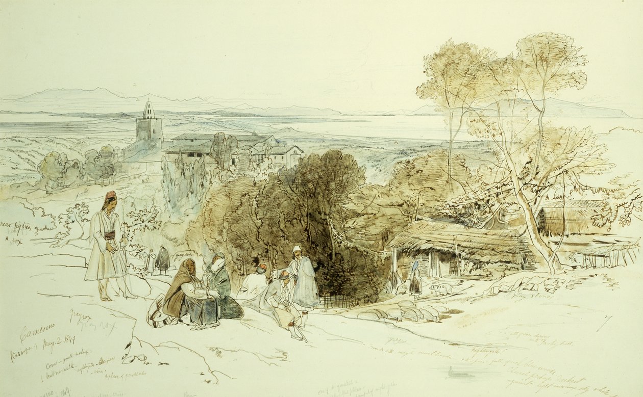 Camerino, 1849, 1849 tekijältä Edward Lear