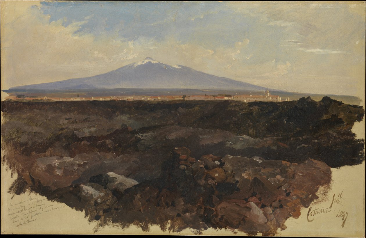Catania ja Etna-vuori tekijältä Edward Lear