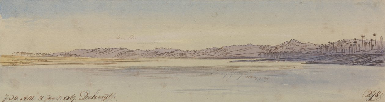 Dehmyt, 7:30, 31. tammikuuta 1867 (278) tekijältä Edward Lear