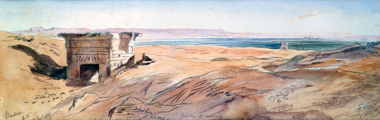 Dendera, 1867 tekijältä Edward Lear