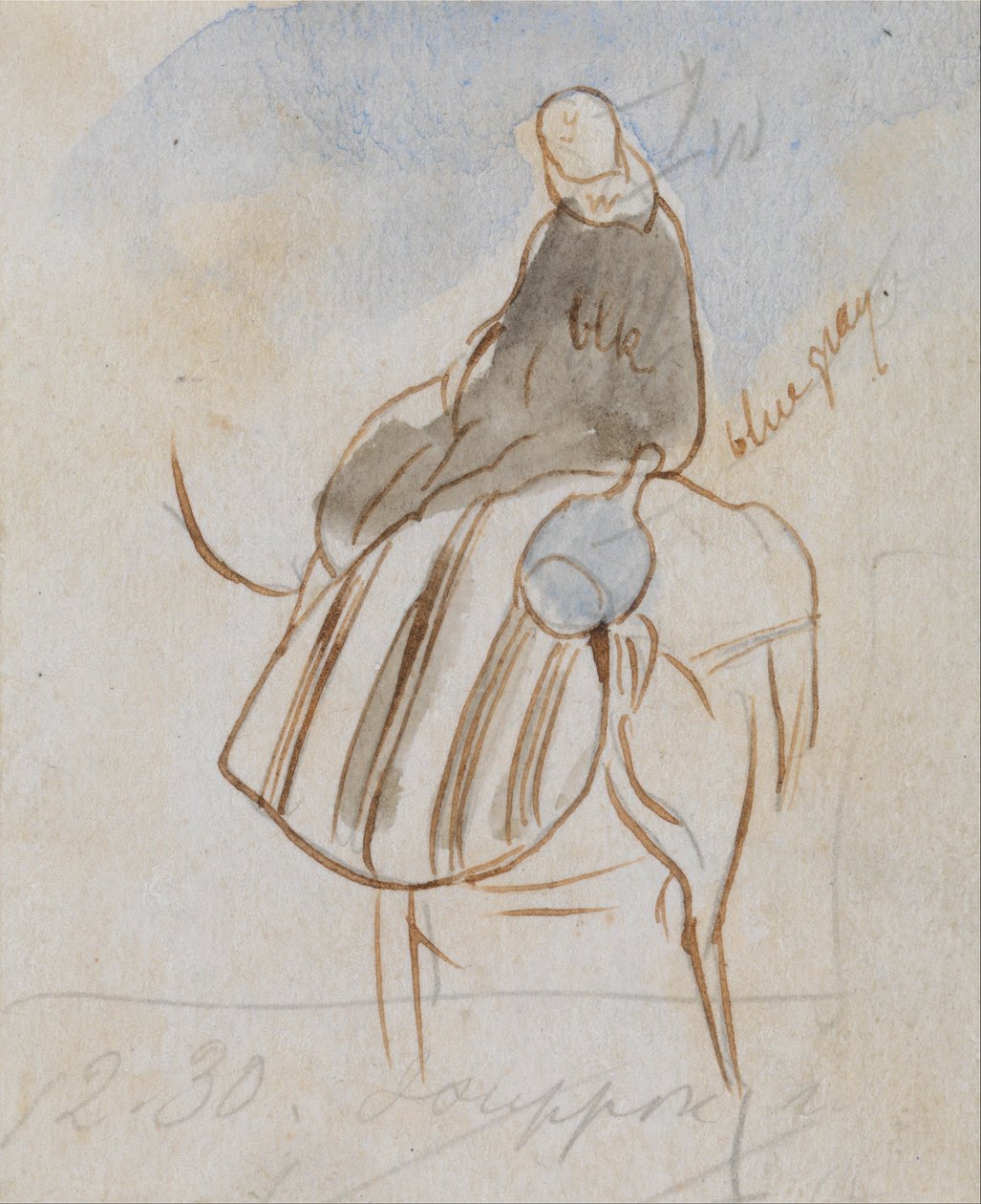 Egpytian mies kamelin selässä tekijältä Edward Lear