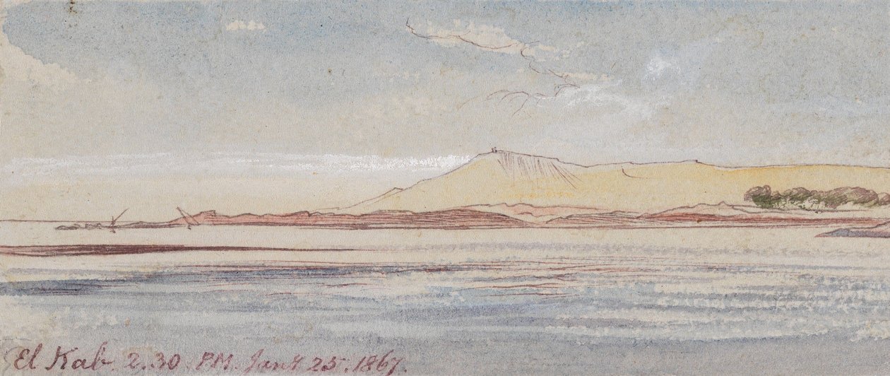 El Kab; 25. tammikuuta 1867, klo 14.30 tekijältä Edward Lear