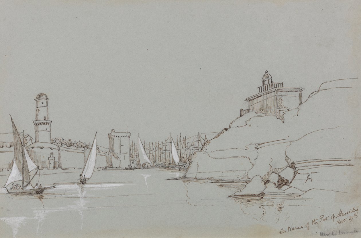 Entrada para o Porto de Marselha Finlandês tekijältä Edward Lear