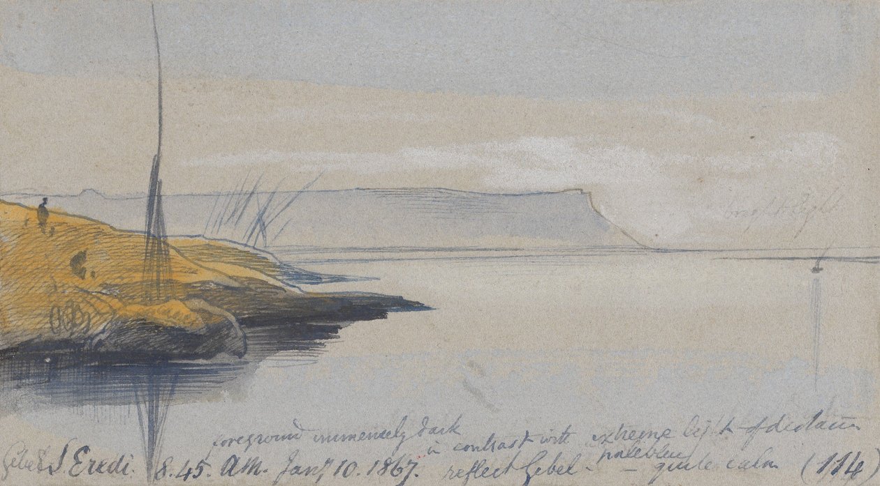 Gebel S. Eredi; klo 8.45, 10. tammikuuta 1867 (114) tekijältä Edward Lear