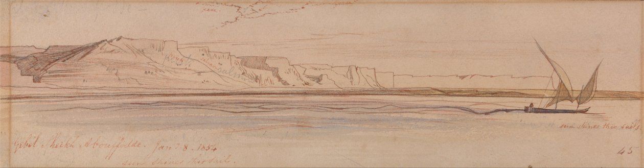 Gebel Sheikh Abu Fodde tekijältä Edward Lear