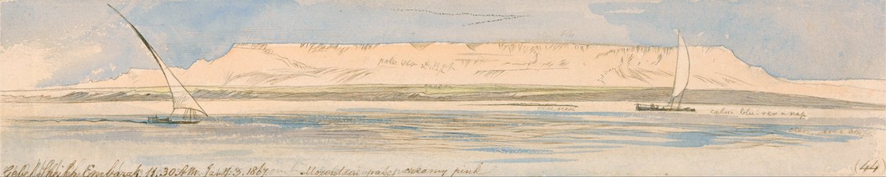 Gebel Sheikh Embarak tekijältä Edward Lear