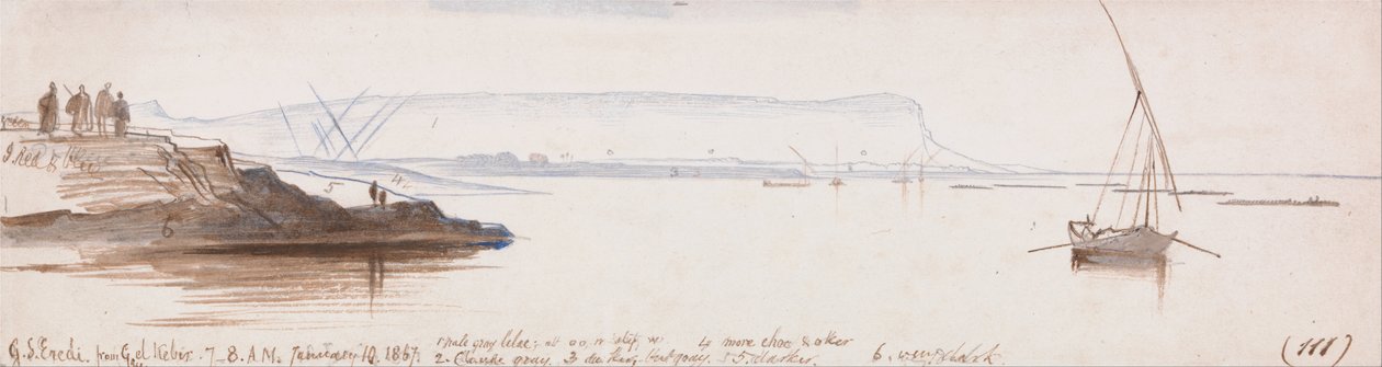 Gebel Sheikh Gau el Kebirin perilliset tekijältä Edward Lear