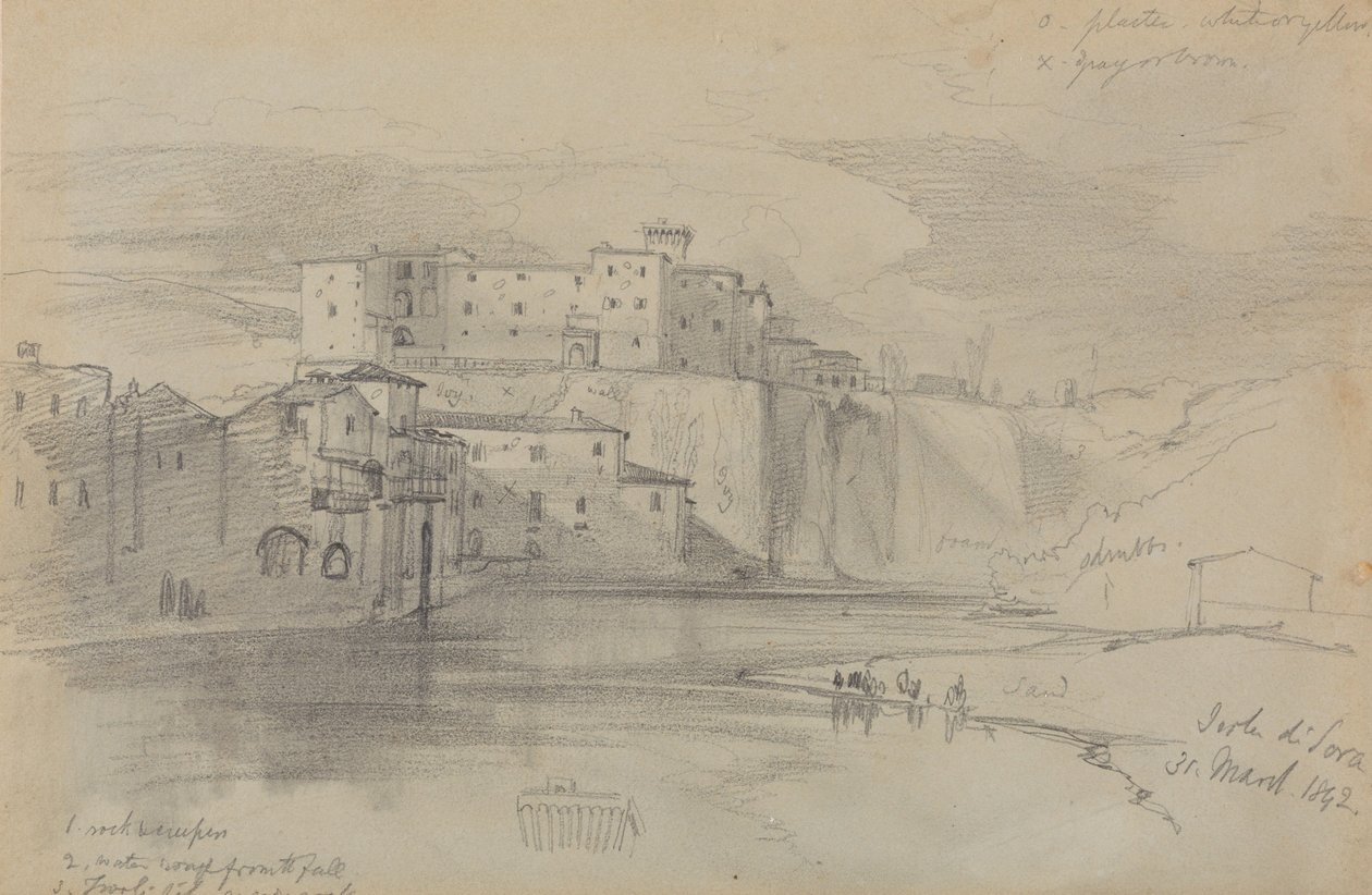 Soran saari, 31. maaliskuuta 1842 tekijältä Edward Lear