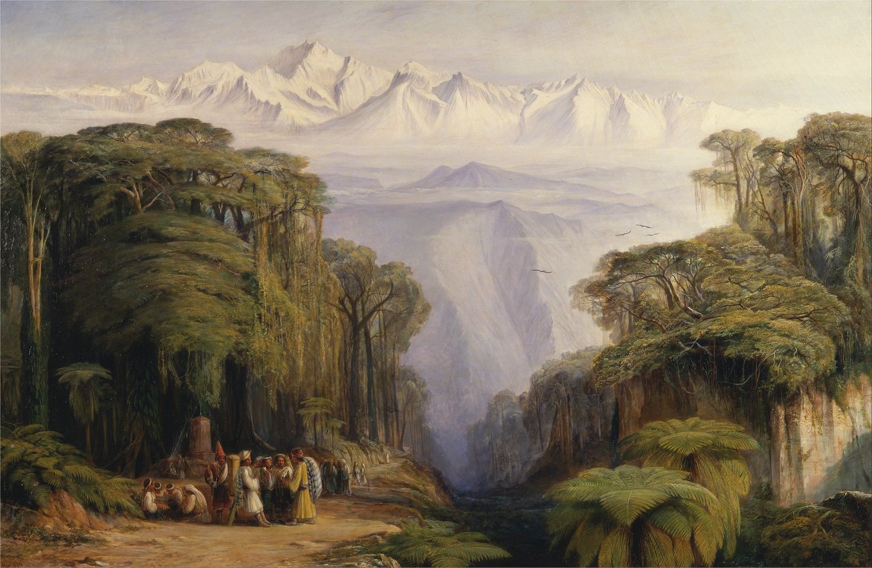 Kangchenjunga Darjeelingista käsin tekijältä Edward Lear