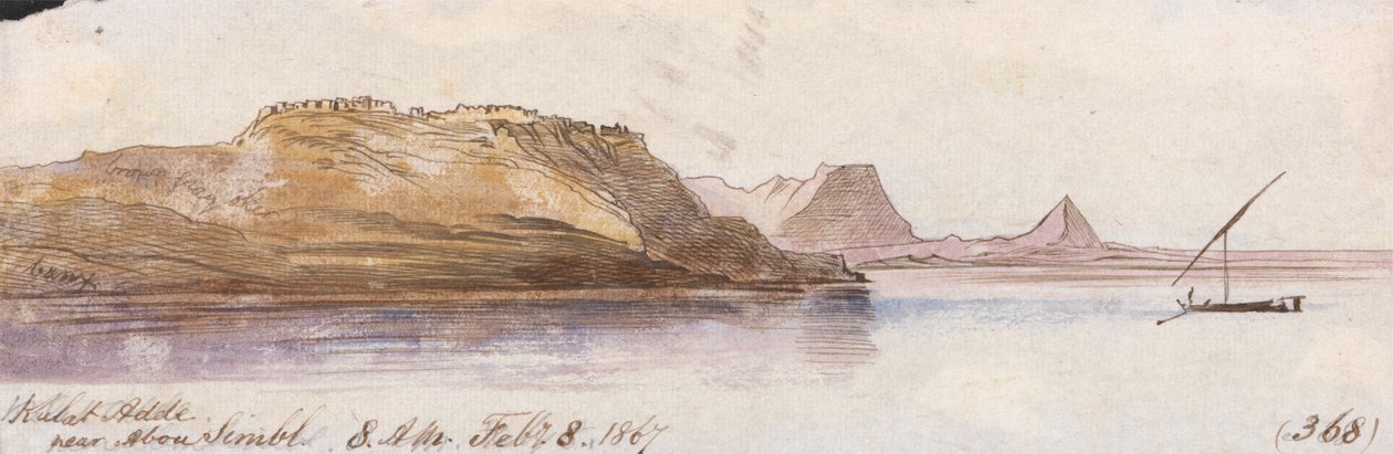 Kulat Adde, Abu Simbelin lähellä tekijältä Edward Lear