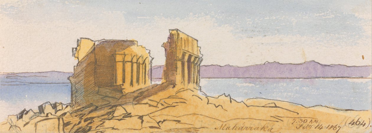 Maharraka, klo 7.30, 14. helmikuuta 1867 (464) tekijältä Edward Lear