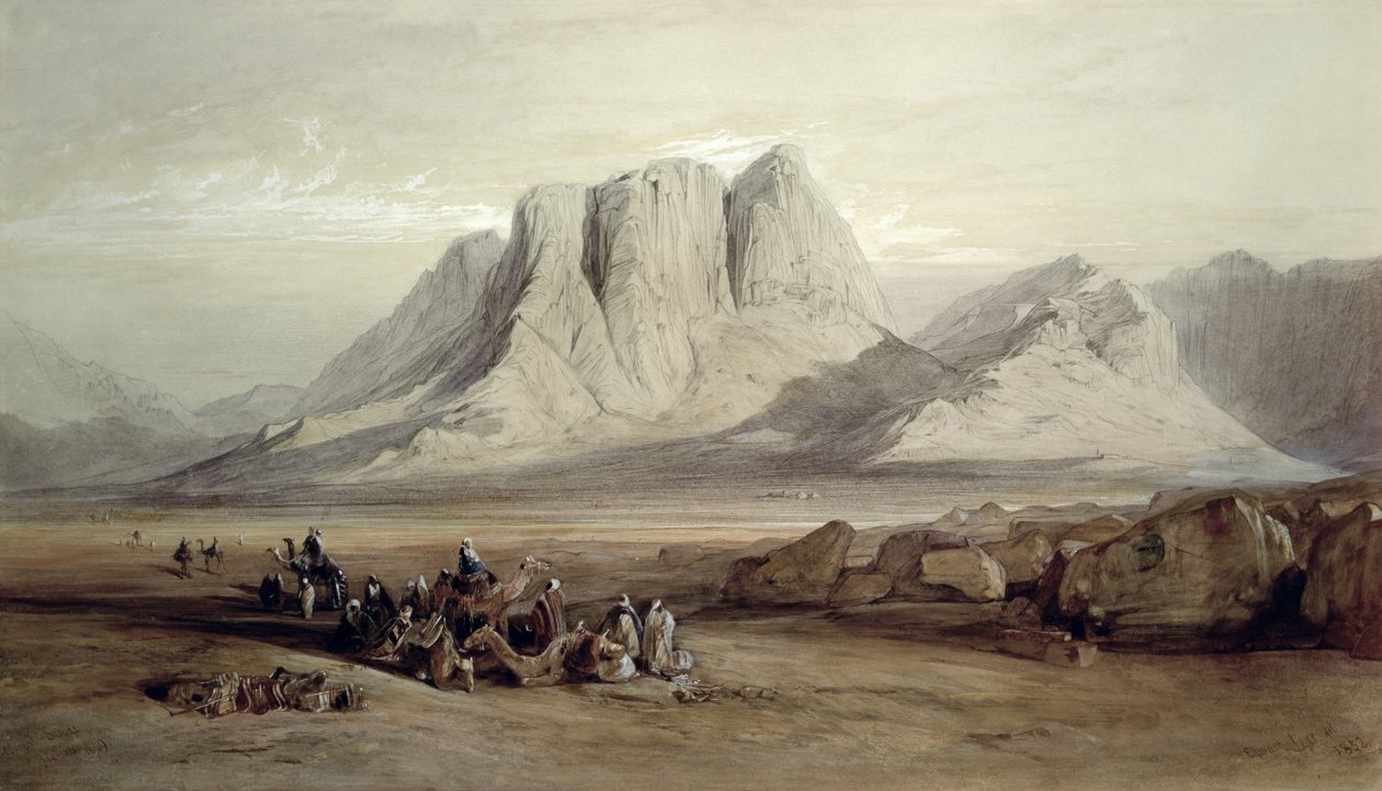 Siinain vuori, 26. tammikuuta 1849 tekijältä Edward Lear