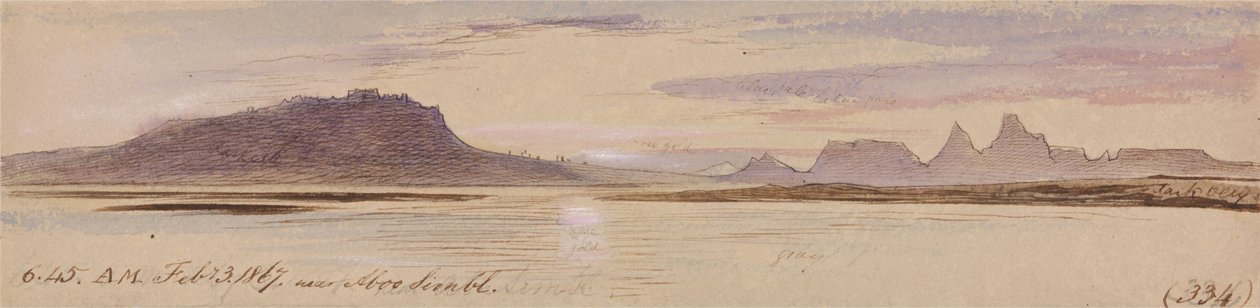 Abu Simbelin lähellä tekijältä Edward Lear
