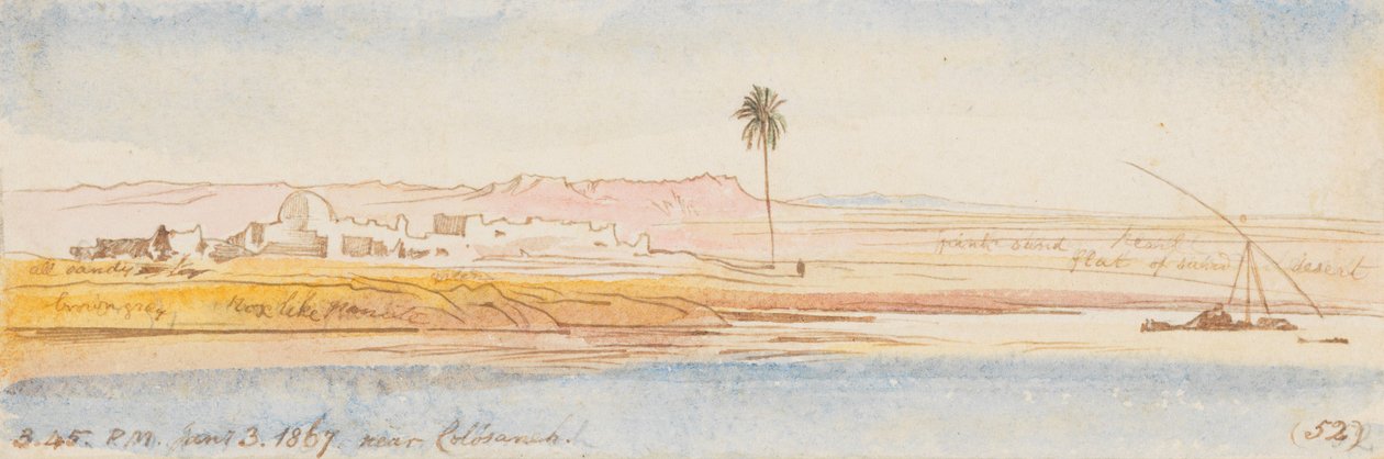 Colosanehin lähellä; 3. tammikuuta 1867 klo 15.45 (52) tekijältä Edward Lear