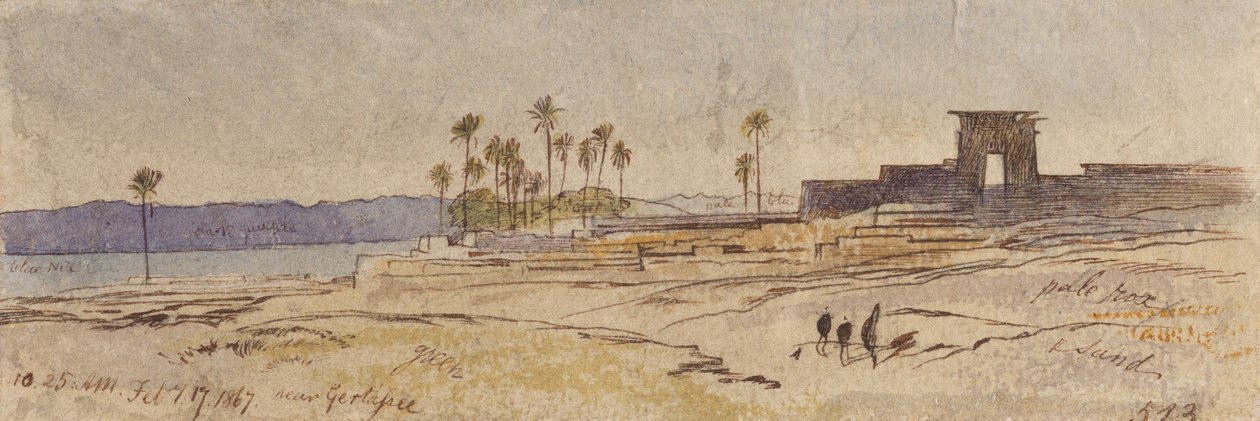 Gertasseen lähellä; 17. helmikuuta 1867 klo 10.25 (513) tekijältä Edward Lear