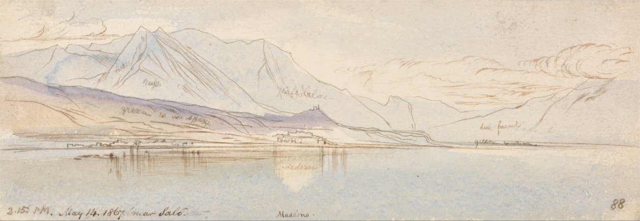 Lähellä Saloa, Maderno tekijältä Edward Lear