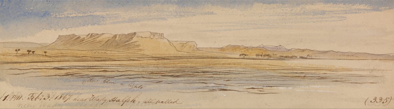 Lähellä Wady Halfeh tekijältä Edward Lear