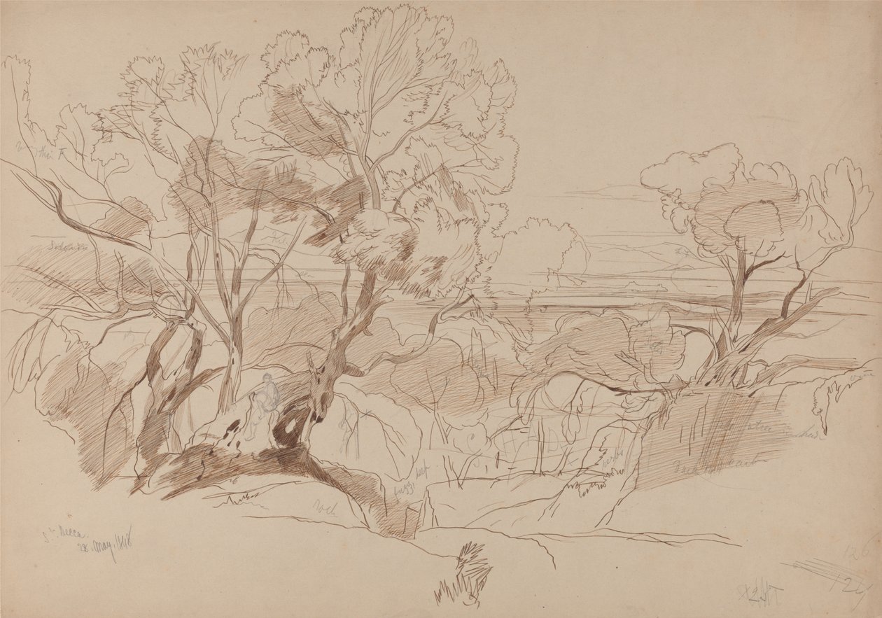 Santa Decca, Korfu, 28. toukokuuta 1848 (126) tekijältä Edward Lear