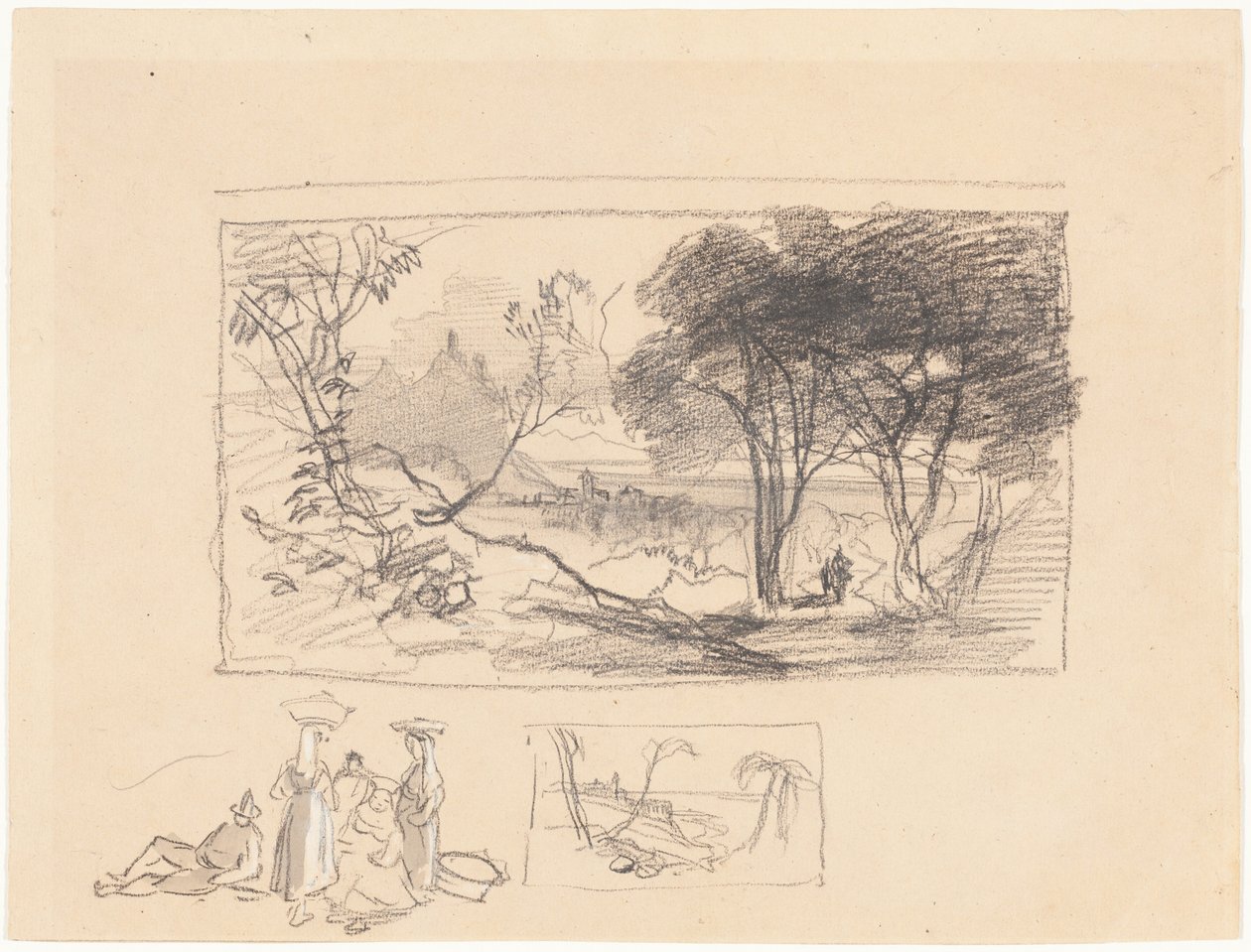 Luonnoksia Italiasta [etupuoli] tekijältä Edward Lear