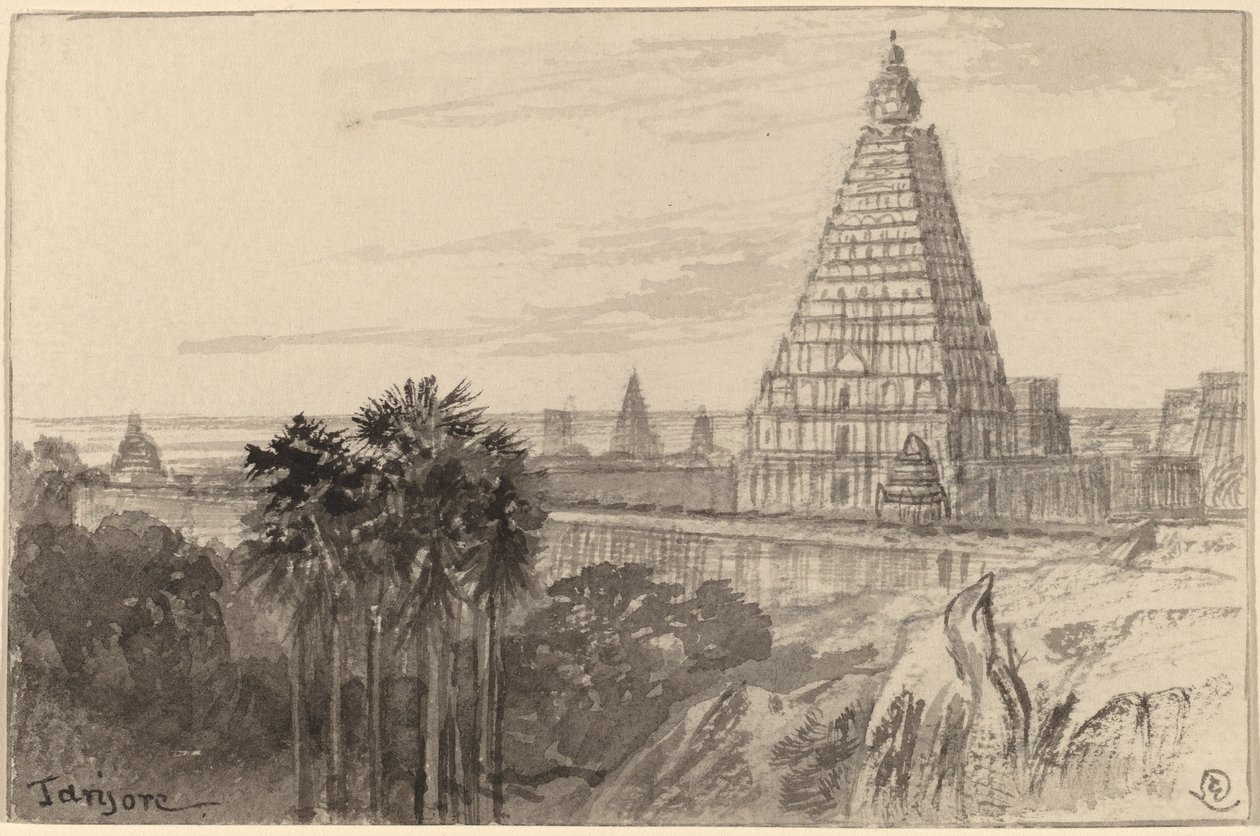 Tanjore, Intia, 18841885. tekijältä Edward Lear