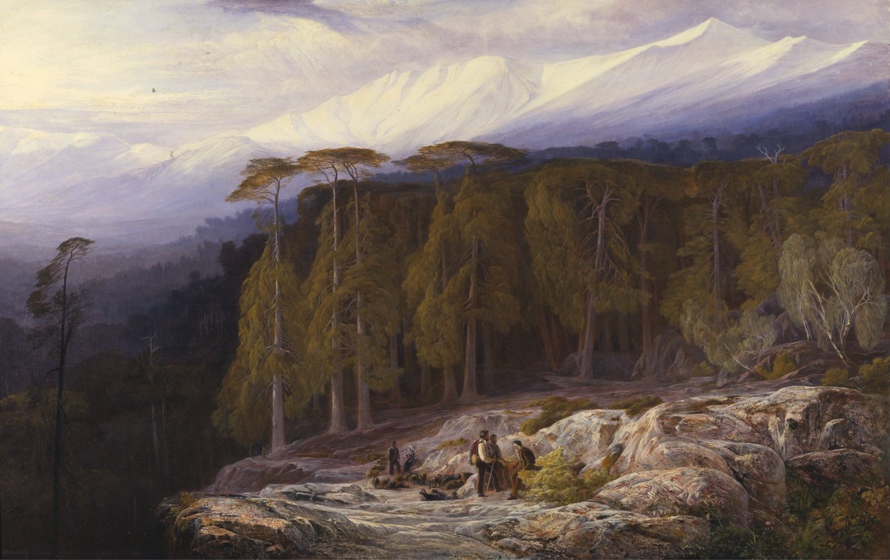 Valdoniellon metsä, Korsika tekijältä Edward Lear