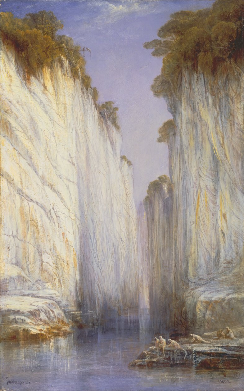 Marble Rocks - Nerbudda Jubbolpore, 1882. tekijältä Edward Lear