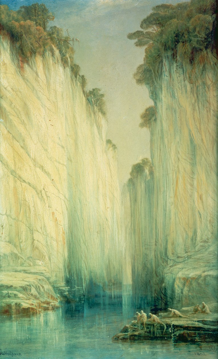 Marmorikiviä, Jabalpur, Madhya Pradesh tekijältä Edward Lear