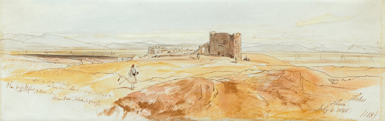 Kaksi näkymää Thebesiin tekijältä Edward Lear