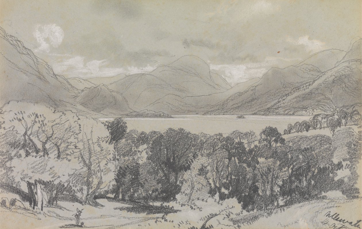 Ullswater, 14 de outubro de 1836 finlandês tekijältä Edward Lear