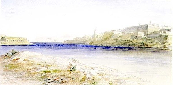 Valletta, Malta tekijältä Edward Lear