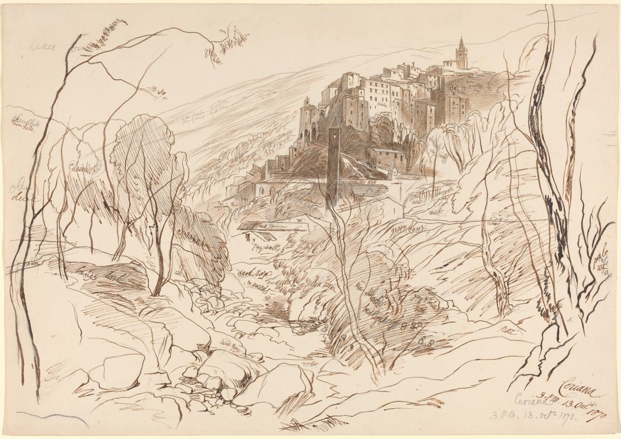 Näkymä Cerianasta tekijältä Edward Lear
