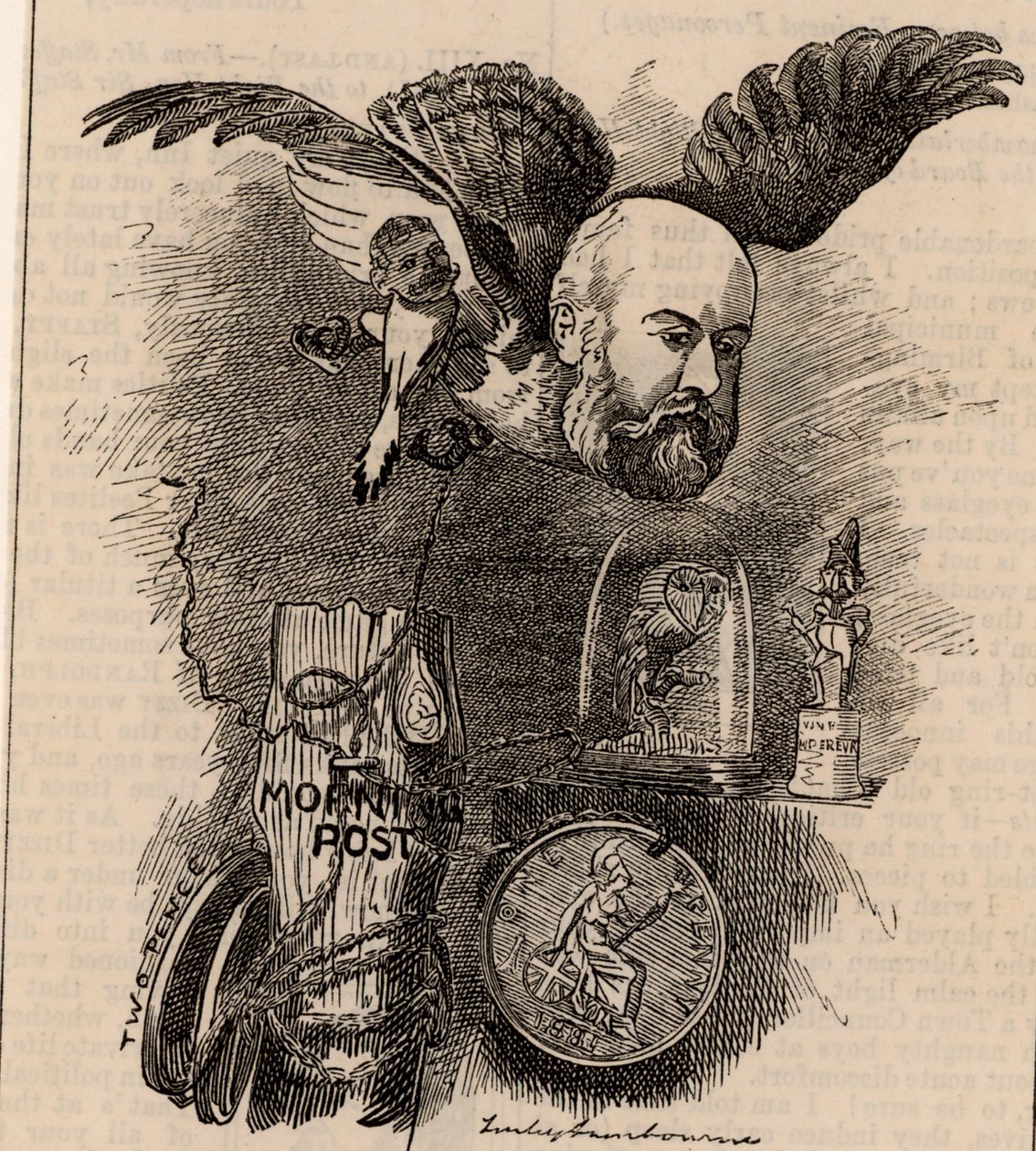 Algernon Borthwick, paroni Glenesk (1830-1908) tekijältä Edward Linley Sambourne