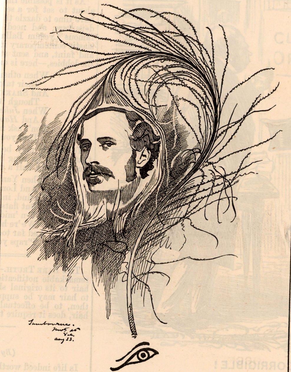Sarjakuva Ellis Ashmead-Bartlettista tekijältä Edward Linley Sambourne
