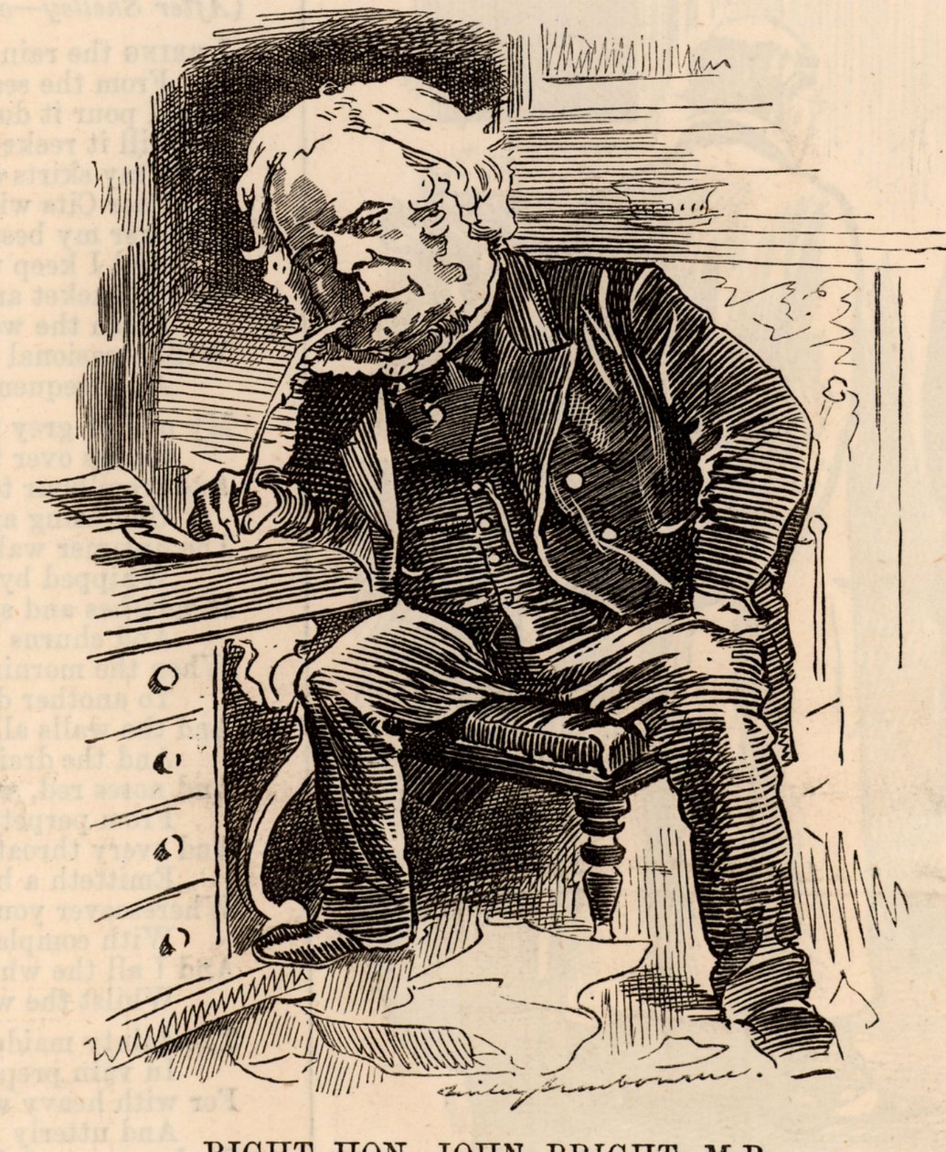 Sarjakuva John Brightista tekijältä Edward Linley Sambourne