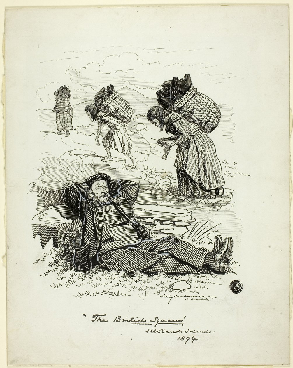 Brittiläinen squaw, Shetlandinsaaret tekijältä Edward Linley Sambourne